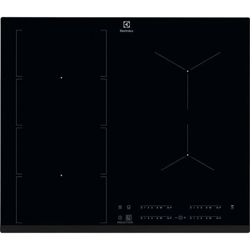 Foto van Electrolux eiv654 flex inductiekookplaat - 4 kookzones - glascoating - zwart