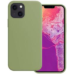 Foto van Basey iphone 13 mini hoesje silicone case - iphone 13 mini case groen siliconen hoes - iphone 13 mini hoes cover - groen