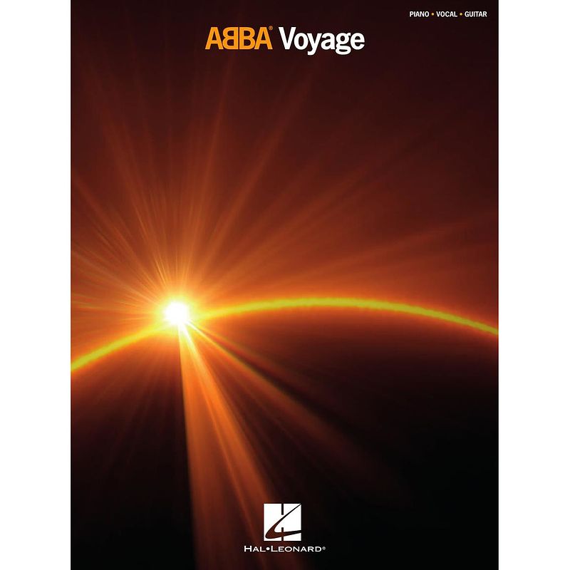 Foto van Hal leonard abba voyage voor piano, zang en gitaar