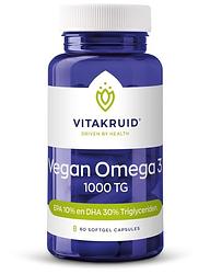 Foto van Vitakruid vegan omega 3 triglyceride capsules
