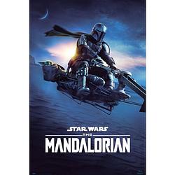 Foto van Grupo erik star wars the mandalorian speeder bike 2 poster 61x91,5cm