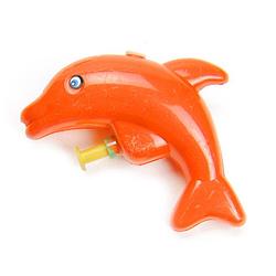 Foto van Lg-imports waterpistool dolfijn junior 9,5 cm oranje