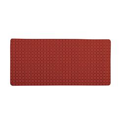 Foto van Msv douche/bad anti-slip mat badkamer - rubber - terracotta -a 76 x 36 cm - badmatjes