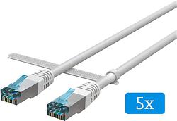 Foto van Bluebuilt netwerkkabel stp cat6 5 meter wit 5-pack