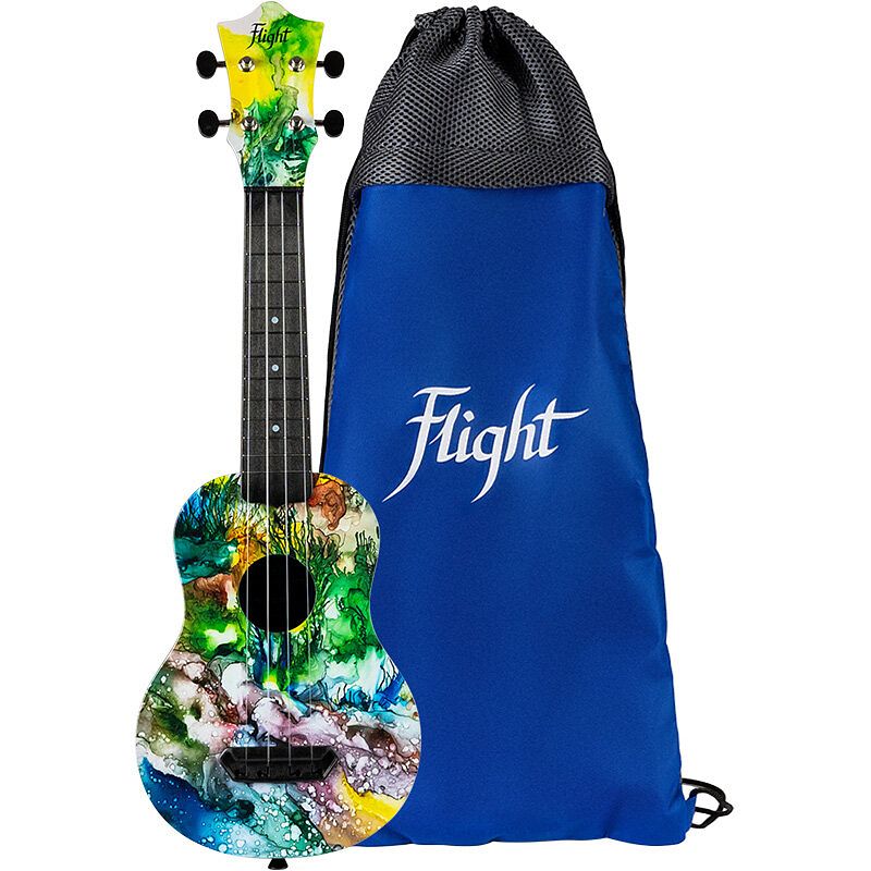 Foto van Flight ultra travel series uts-42 underwater kunststof sopraan ukelele met hoes