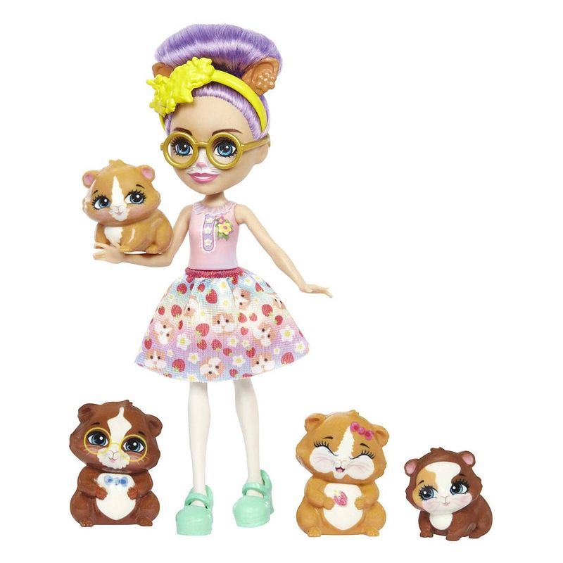 Foto van Mattel enchantimals city tails pop glee cavia en caviavriendjes