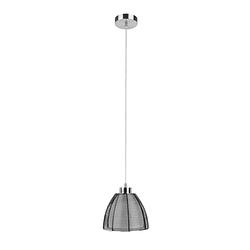 Foto van Light & design - hanglamp - industrieel - aluminium en glas - zwart - voor binnen - woonkamer - eetkamer - slaapkamer -