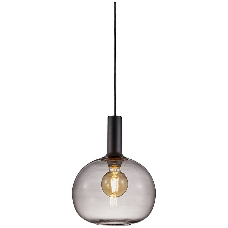 Foto van Nordlux alton 25 47313047 hanglamp e27 60 w rook