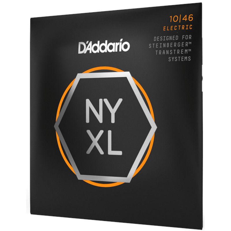 Foto van D'saddario nyxls1046 10-46 regular light double ball end nickel wound snaren voor headless gitaar