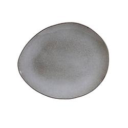 Foto van 4goodz stone ontbijtbord set van 6 keramiek 22x18x2 cm - grijs