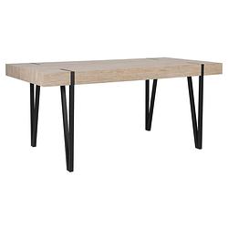 Foto van Beliani adena - eettafel-lichte houtkleur-mdf