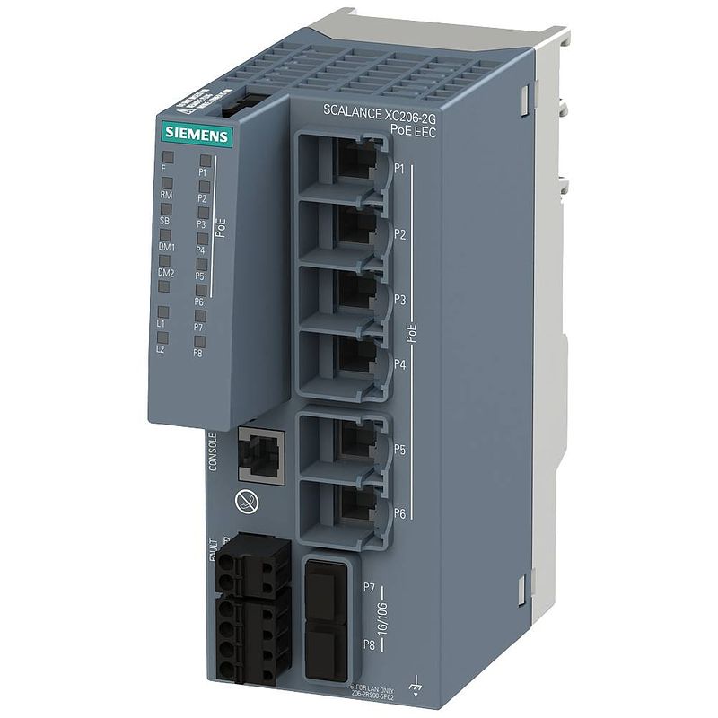 Foto van Siemens 6gk5206-2rs00-5fc2 industrial ethernet switch