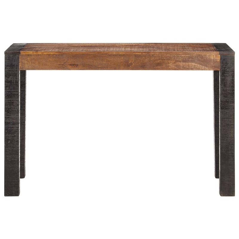 Foto van The living store industriële houten eettafel - 120 x 60 x 76 cm - massief mangohout