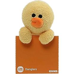 Foto van Line friends knuffelkuiken sally hangend 12 x 17 cm pluche geel