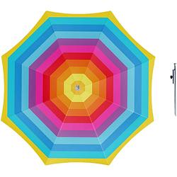 Foto van Parasol - regenboog - d160 cm - incl. draagtas - parasolharing - 49 cm - parasols