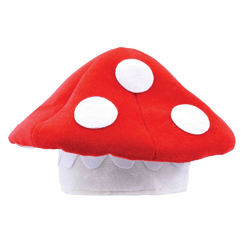 Foto van Rode paddenstoel hoed voor volwassenen - verkleedhoofddeksels