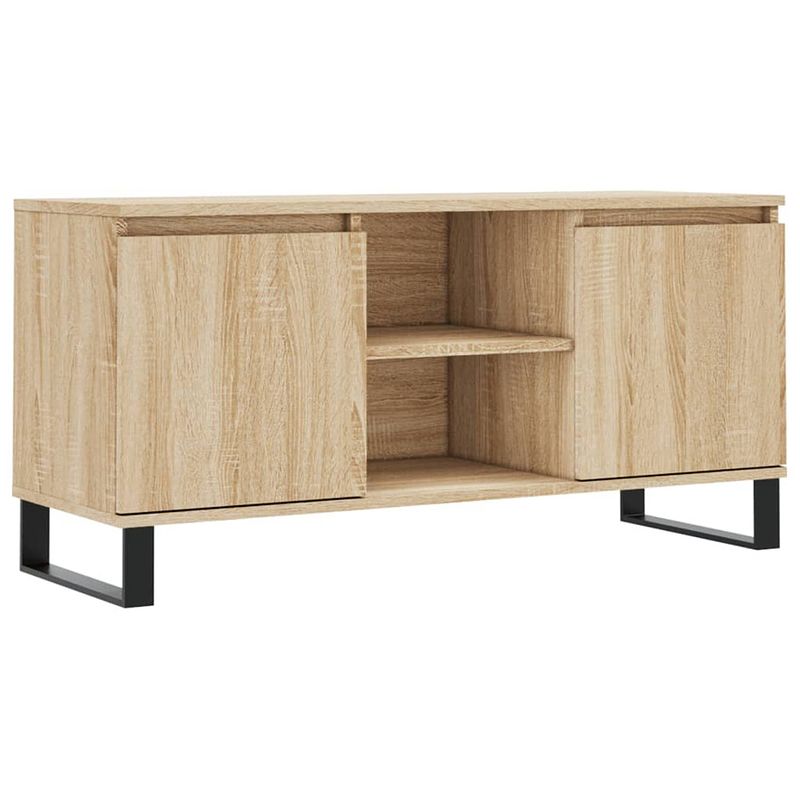 Foto van Vidaxl tv-meubel 104x35x50 cm bewerkt hout sonoma eikenkleurig