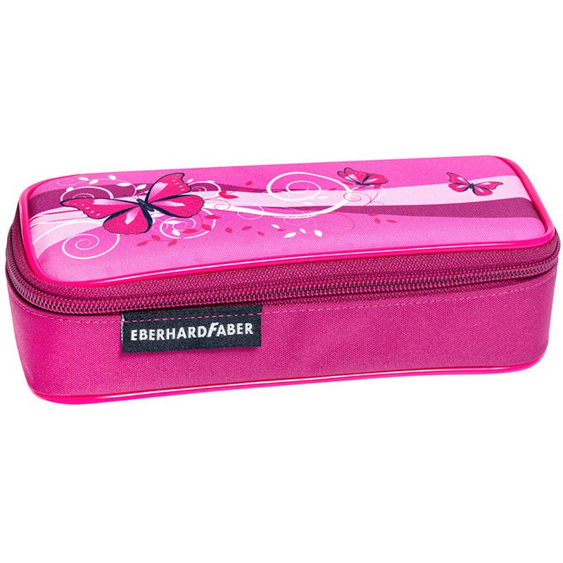 Foto van Eberhard faber etui vlinder junior 19,5 x 8 cm polyester roze