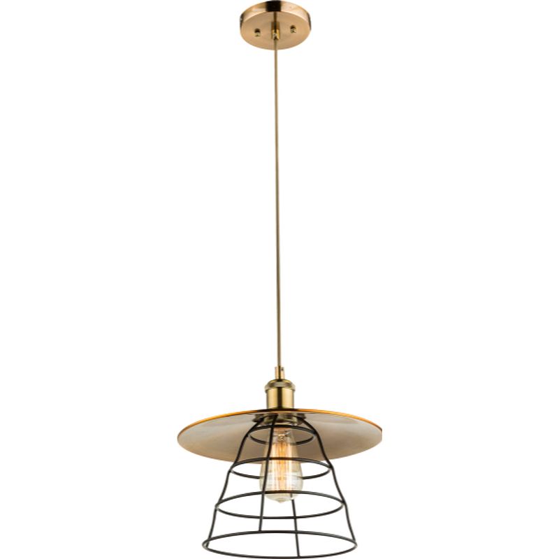 Foto van Klassieke hanglamp viejo - l:30cm - e27 - metaal - brons