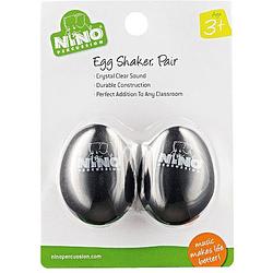 Foto van Nino percussion nino540bk-2 egg shaker zwart (1 paar)