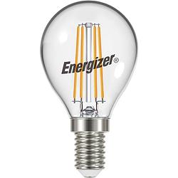 Foto van Energizer energiezuinige filament led kogellamp - e14 - 5 watt - warmwit licht - dimbaar - 1 stuk