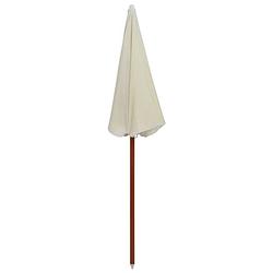 Foto van The living store parasol - uv-beschermend en waterbestendig - 155 x 190 cm - zandkleurig