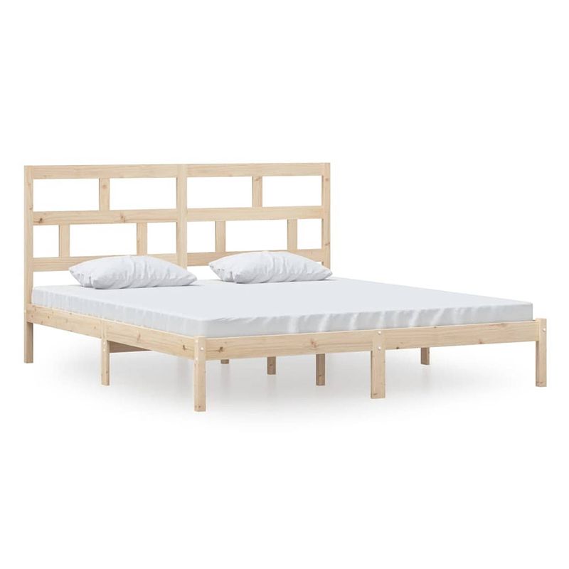 Foto van Vidaxl bedframe massief hout 180x200 cm 6ft super king