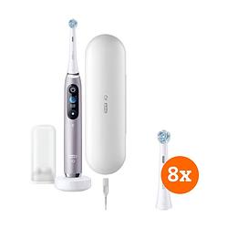 Foto van Oral-b io - 9n roze + io ultimate clean opzetborstels (8 stuks)