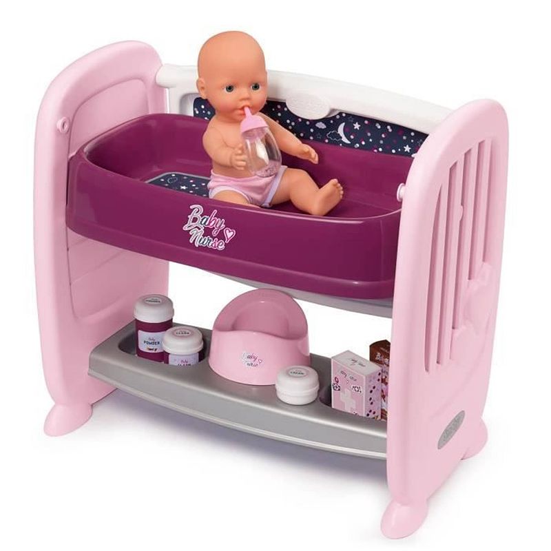 Foto van Smoby baby nurse co dodo 2 in 1 - 14 accessoires + pee pee