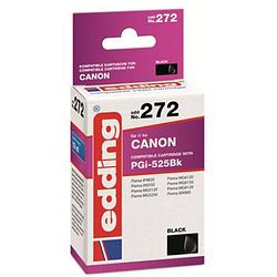 Foto van Edding cartridge vervangt canon pgi-525bk compatibel single zwart edd-272 18-272