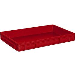 Foto van 1658719 stapelbak basic geschikt voor levensmiddelen (l x b x h) 600 x 400 x 75 mm rood 1 stuk(s)