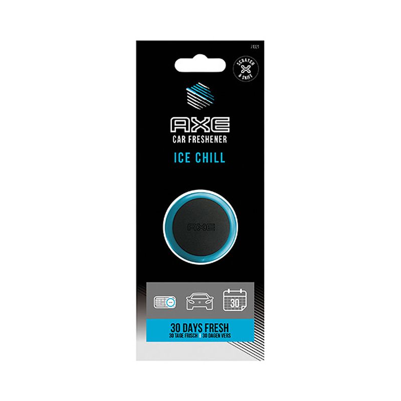 Foto van Axe luchtverfrisser mini vent 3 cm ice chill zwart/blauw