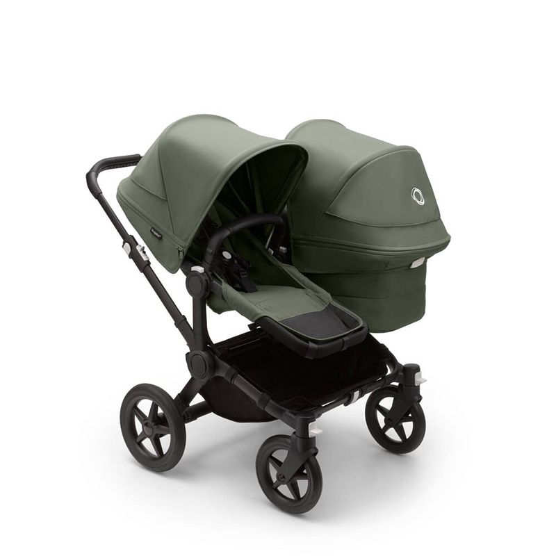 Foto van Bugaboo donkey 5 duo kinderwagen core black forest green