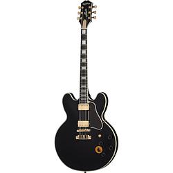 Foto van Epiphone b.b. king lucille ebony semi-akoestische gitaar met epilite case