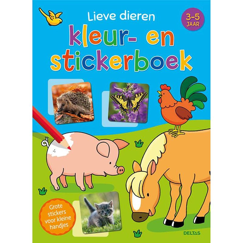 Foto van Deltas lieve dieren kleur- en stickerboek