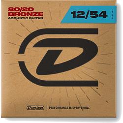 Foto van Dunlop dab1254 80/20 bronze light 12-54 snarenset