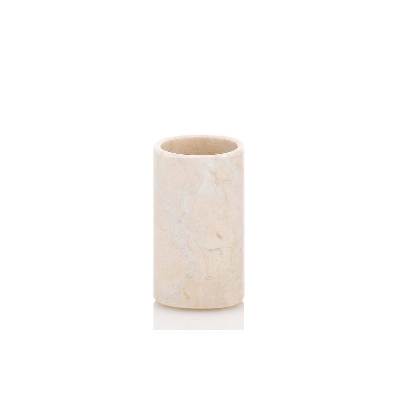 Foto van Marble drinkbeker badkamer - beige - kela