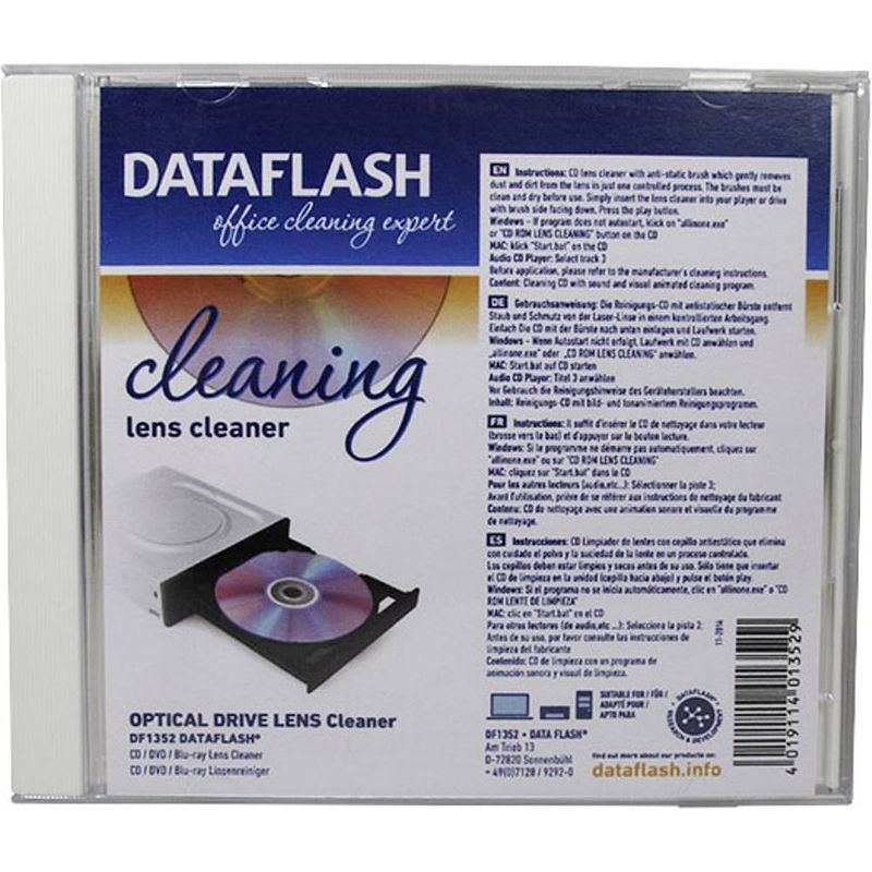 Foto van Dataflash data flash df1352 cd-laserreinigingsdisc 1 stuk(s)