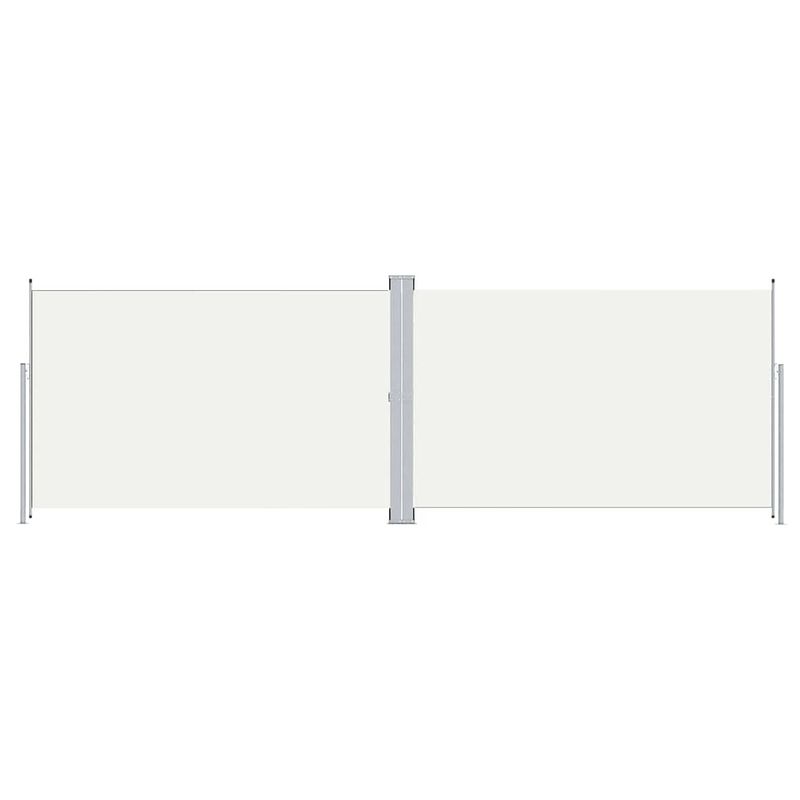 Foto van The living store zijluifel groot - 200 x (0 - 600) cm - uittrekbaar - crème - polyester met pu-coating