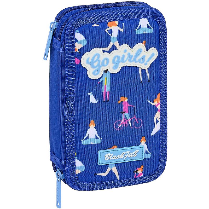 Foto van Blackfit8 gevuld etui go girls - 19.5 x 12.5 cm - 28 st. - polyester