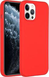 Foto van Accezz liquid silicone backcover iphone 12 pro max telefoonhoesje rood
