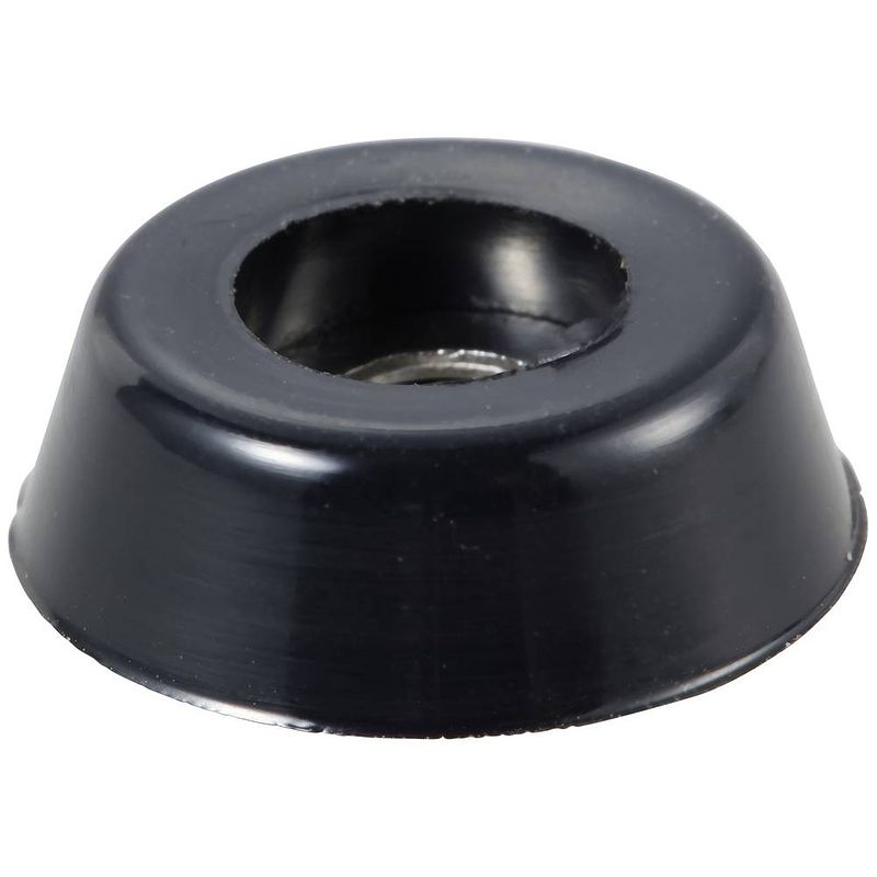 Foto van Tru components tc-11654308 apparaatvoet verschroefbaar, rond zwart (b x h) 15 mm x 5 mm 1 stuk(s)