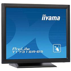 Foto van Iiyama prolite t1731sr touchscreen monitor 43.2 cm (17 inch) energielabel e (a - g) 1280 x 1024 pixel sxga 5 ms displayport, hdmi, vga, audio-line-out tn led