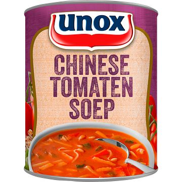 Foto van Unox soep in blik stevige chinese tomatensoep 800ml bij jumbo