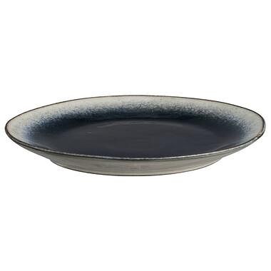 Foto van Dinerbord dorean blauw stoneware ø26,5 cm - leen bakker