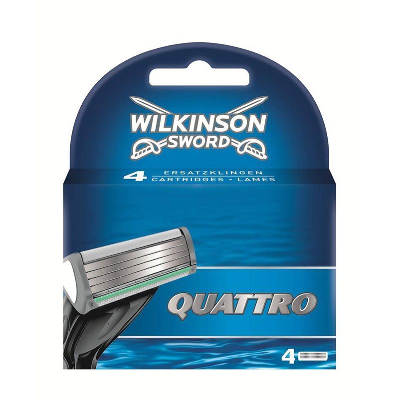 Foto van Wilkinson quattro scheermesjes (4st.)