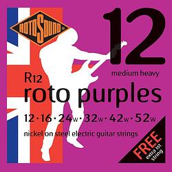 Foto van Rotosound r12 roto purples set elektrische gitaarsnaren 012-052