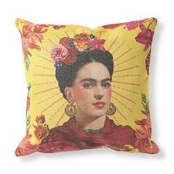 Foto van Sierkussen frida - geel - 45x45 cm