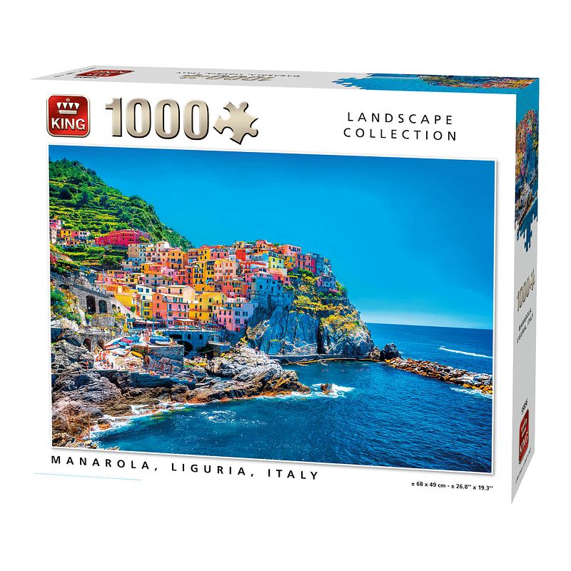 Foto van King puzzel landscape collection manarola, italy - 1000 stukjes