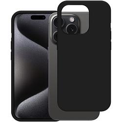 Foto van Just in case soft tpu case voor apple iphone 15 pro telefoonhoesje zwart